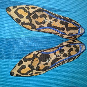Rothy's Womens Size 6.5 Leopard Pointed Toe Flat
